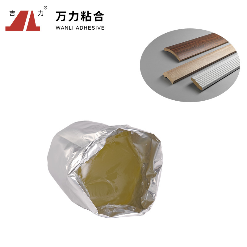 3D 엷은 조각 모양 접착제 60000 Cps를 노랗게 하도록 무색이 고융점 접착제 PUR-UH168.0을 표현합니다